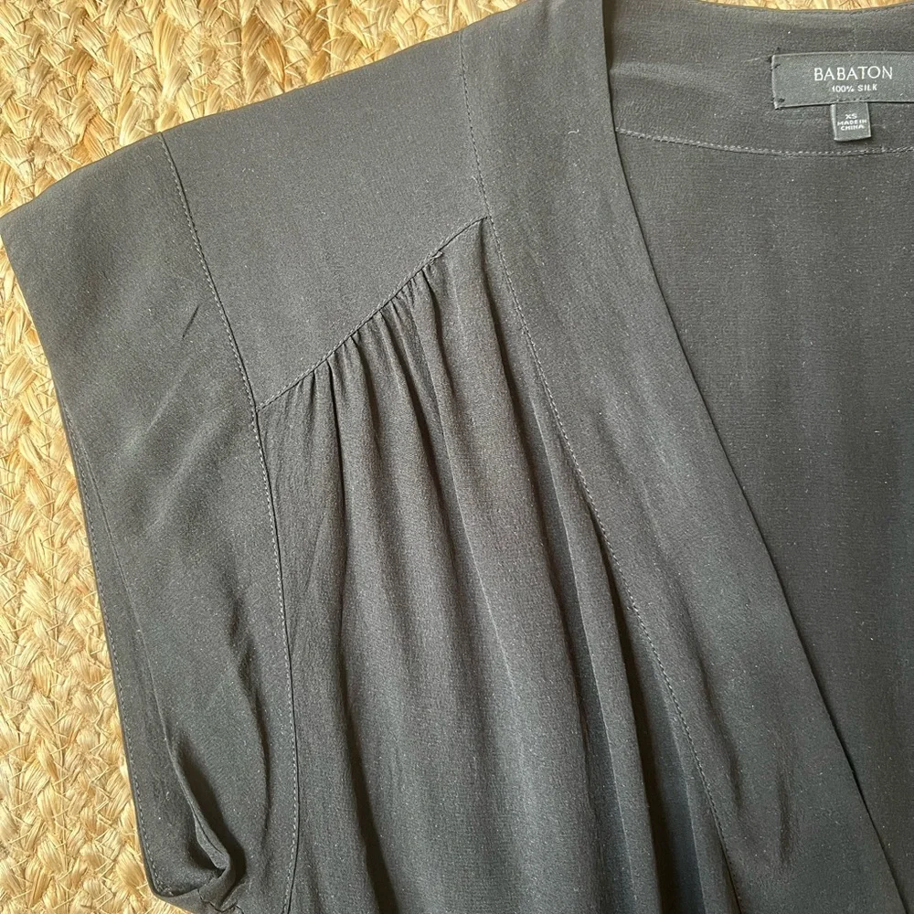 Aritzia Babaton Black Silk Jumpsuit Size XS - Picture 4 of 8